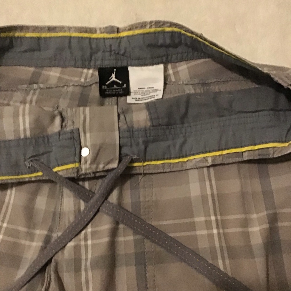 Jordan Tan and Gray Flat Front Shorts - Picture 5 of 5